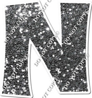 23.5" KG Individual Silver Sparkle - Alphabet Pieces