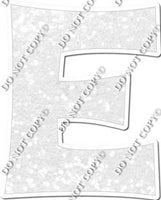 23.5" KG Individual White Sparkle - Alphabet Pieces
