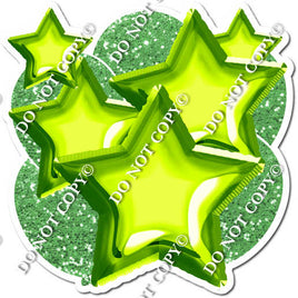 Lime Green Balloon & Star Bundle