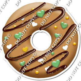 Brown Donut Green Hearts w/ Swirls w/ Variants