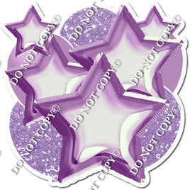 Lavender Balloon & Star Bundle
