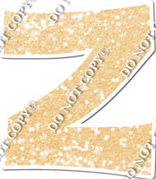 23.5" KG Individual Champagne Sparkle - Alphabet Pieces