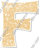 18" KG Individual Champagne Sparkle - Alphabet Pieces