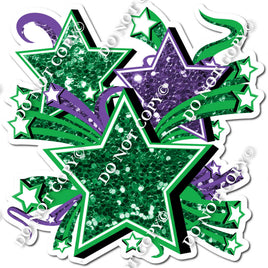 Star Bundle - Green & Purple