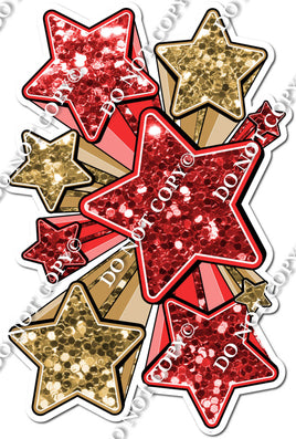XL Star Bundle - Red & Gold