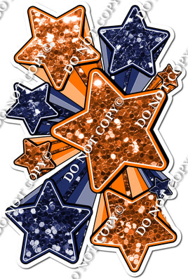 XL Star Bundle - Orange & Navy Blue