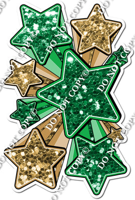 XL Star Bundle - Green & Gold