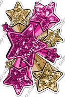 XL Star Bundle - Hot Pink & Gold