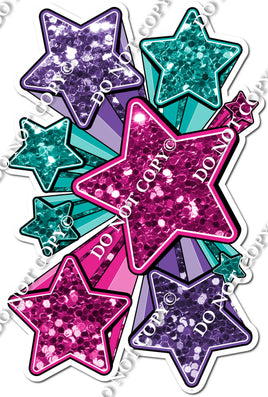 XL Star Bundle - Hot Pink, Teal, Purple