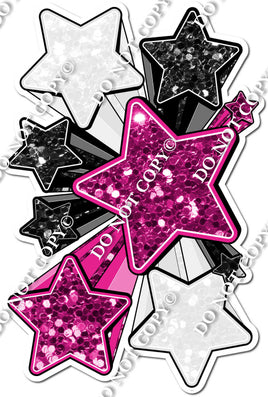 XL Star Bundle - Hot Pink, Black, White