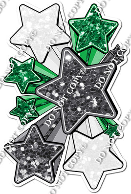 XL Star Bundle - Silver, White, Green