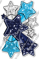 XL Star Bundle - Navy Blue, Light Silver, Caribbean