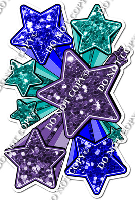 XL Star Bundle - Purple, Teal, Blue