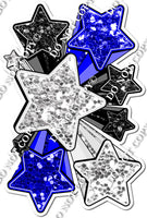 XL Star Bundle - Light Silver, Black, Blue