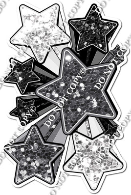 XL Star Bundle - Silver, Black, Light Silver