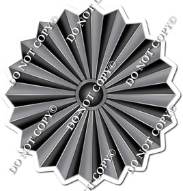 Flat Black, Silver Fan