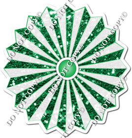 Sparkle White, Green Fan