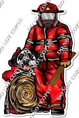 XL Fireman with Dog w/ Variants