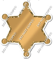 Gold Sheriff Badge w/ Variants