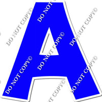 18" KG Individual Flat Blue - Alphabet Pieces