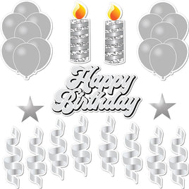 15 pc Flat Light Grey HBD Flair Package