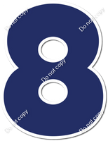 30" Individuals - Flat Navy Blue