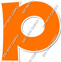 23.5" KG Individual Flat Orange - Alphabet Pieces