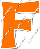 23.5" KG Individual Flat Orange - Alphabet Pieces