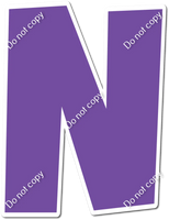 LG 12" Individuals - Flat Purple