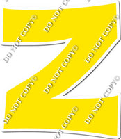 23.5" KG Individual Flat Yellow - Alphabet Pieces
