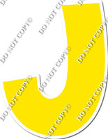 23.5" KG Individual Flat Yellow - Alphabet Pieces