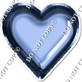 Navy Blue Foil Balloon Heart