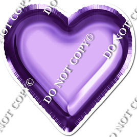 Violet Foil Balloon Heart