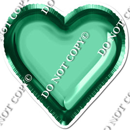 Emerald / Hunter Green Foil Balloon Heart