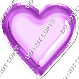 Purple Foil Balloon Heart