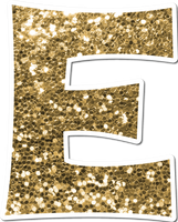 23.5" KG Individual Gold Sparkle - Alphabet Pieces