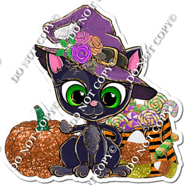 Black Cat, Pumpkin, Candy Bag w/ Variants