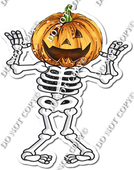 Skeleton with Pumpkin Head w/ Variants