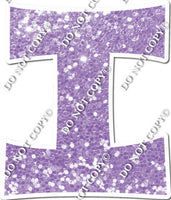 23.5" KG Individual Lavender Sparkle - Alphabet Pieces
