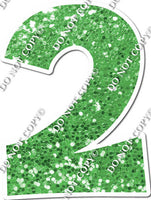 23.5" KG Individual Sparkle Lime - Numbers, Symbols & Punctuation
