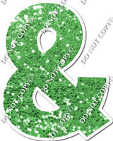 23.5" KG Individual Sparkle Lime - Numbers, Symbols & Punctuation