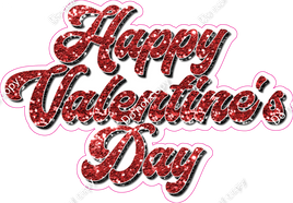 Mini - Red & Black Happy Valentines Day Statement w/ Variant