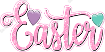 Mini - Sparkle Baby Pink Easter Statement