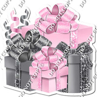 Silver & Baby Pink Present Bundle