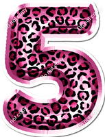Foil 18" Individuals - Pink Leopard Foil