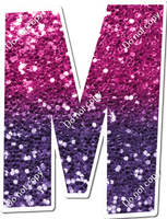LG 12" Individuals - Hot Pink / Purple Ombre Sparkle