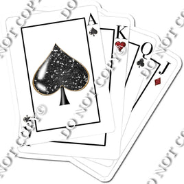 Classic Sparkle 4 Playing Cards w/ Variants