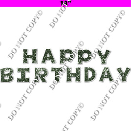 18" KG 13 pc Sparkle Sage - Happy Birthday Set