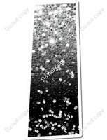 LG 23.5" Individuals - Light Silver / Black Ombre Sparkle