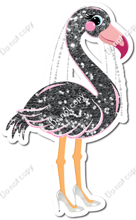 Flamingo Silver Sparkle Bride w/ Variants